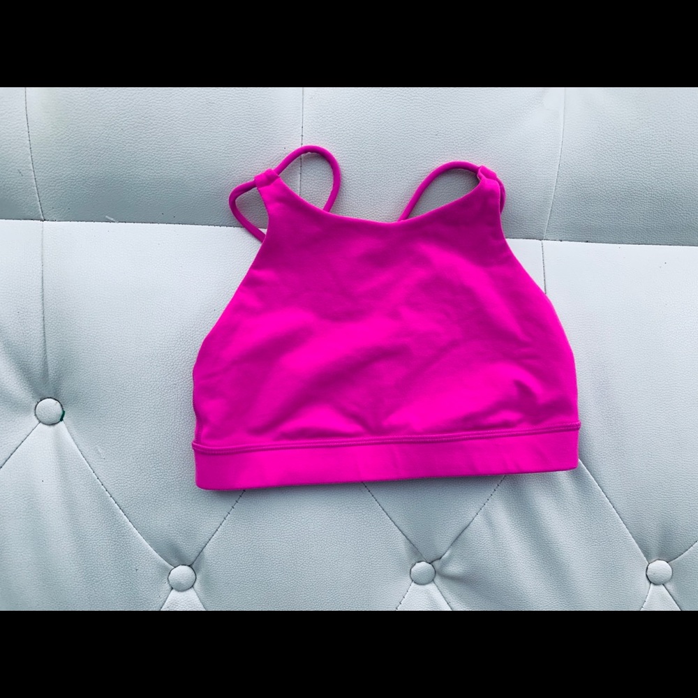 Lululemon Athletica Hot Pink Sports Bra size 4 - Picture 5 of 7